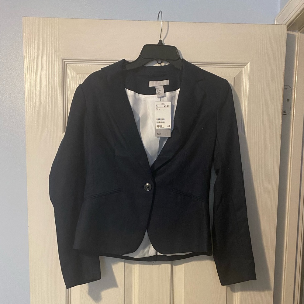 NWT H&M Linen Blazer sz 6